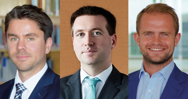 Digitale Weitsicht statt Marktanteilsfixierung - v.l.: Prof. Dr. Alexander Edeling (KU Leuven), Prof. Dr. Alexander Himme und Dr. Felix Anton Sklenarz (beide Kühne Logistics University) - Quelle: Universität zu Köln, Kühne Logistics University (KLU), privat